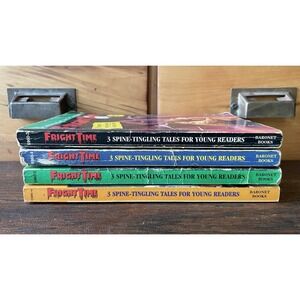 Vintage Fright Time Paperback Book Lot 90s Teen Horror Scary 3 Tales Book 4 Book